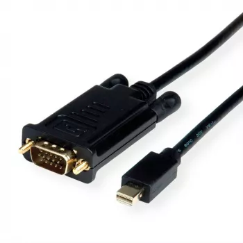 ROLINE 11.04.5976 Kabel-adapter wideo 1,5 m Mini DisplayPort VGA (D-Sub) Czarny (11.04.5976)