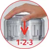 Tefal DPA 130 LA MOULINETTE 1000 1000 W Transparent, biały