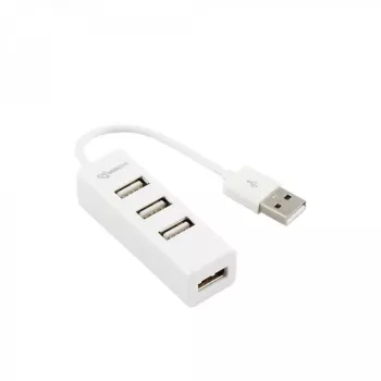 Sbox H-204W USB 4 Porty HUB Biały Kokosowy