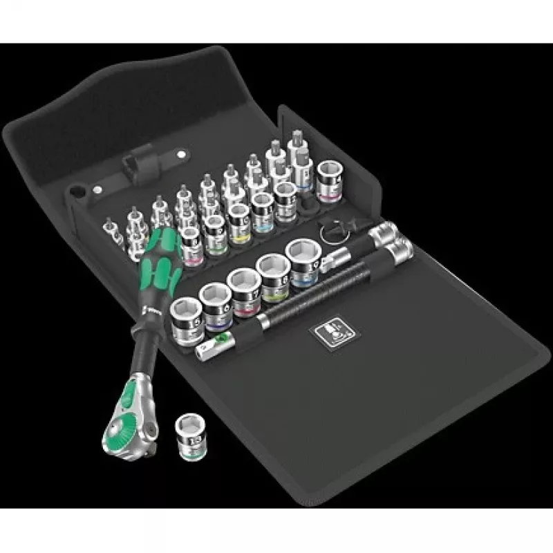 Wera 05003536001 8100 SB All-in Zyklop Speed zestaw grzechotek, 3/8 cala, 35 szt.