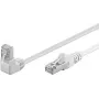 Wentronic Goobay kabel krosowy CAT 5e 1x 90° kątowy, F/UTP, biały, 2 m - mieszanka miedzi CCA, 1x wtyk RJ45 90° (8P8C) (94179)