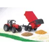 Model ciągnika BRUDER Massey Ferguson 7480 z wywrotką