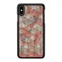 Ochronne etui na smartfona iKins do iPhone XS Max — wzór rombu, czarne