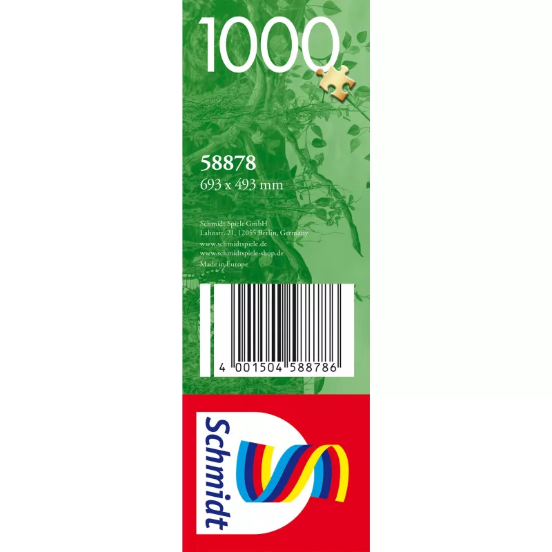 Puzzle 1000 elementów, Schmidt Spiele Baśniowy Zamek i Magiczny Las