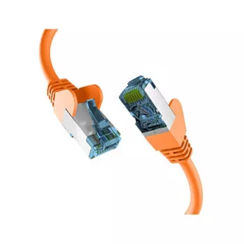 Kabel krosowy EFB-Elektronik RJ45 z kablem surowym kat.7, pomarańczowy, 10 m, S/FTP PIMF, kabel sieciowy LAN DSL Producent: EFB Elektronik (EC020200227)