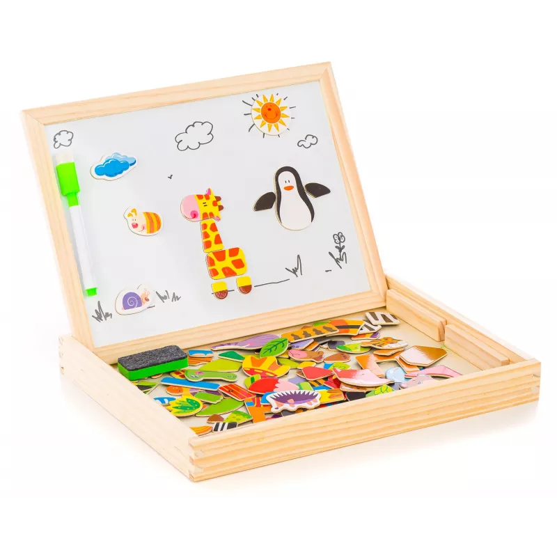 Extralink Toys Tablica KREDOWO-MAGNETYCZNA Edukacyjna Dwustronna