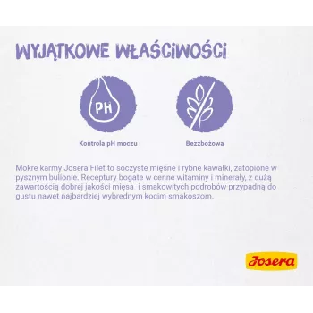 JOSERA Filet z kurczaka z cielęciną - mokra karma dla kotów - 70 g