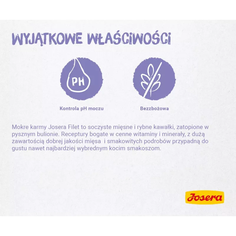 JOSERA Filet z kurczaka z cielęciną - mokra karma dla kotów - 70 g
