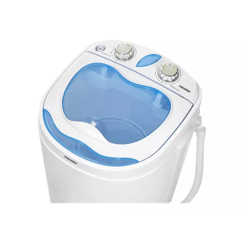 Pralka ładowana od góry Mesko MS 8053 — ładowność 3 kg, 360×370×530 mm, niebieska/biała