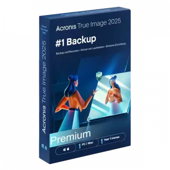 Acronis True Image | Premium + 1 TB Cloud Storage | 1 PC/MAC | 1 Rok