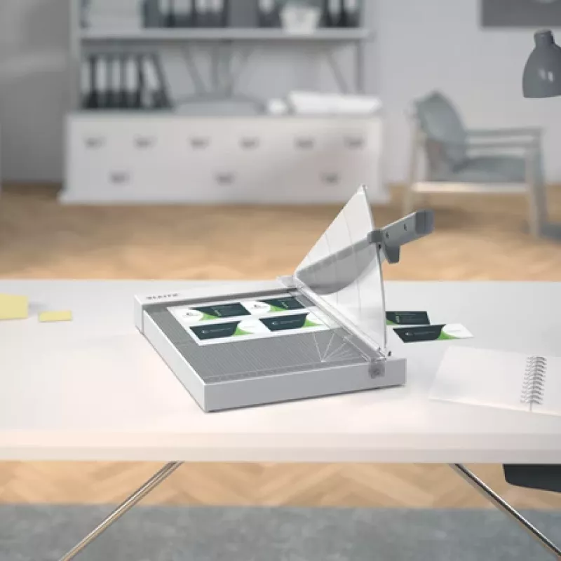 Leitz Precision Home Office Paper Cutter A4, 10 arkuszy, zacisk ręczny, stal nierdzewna, A4, 80 g/m², antracyt