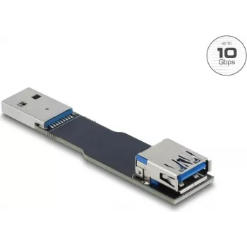 adapter kablowya DELOCK 67420 — USB Typ-A na Typ-A, czarny