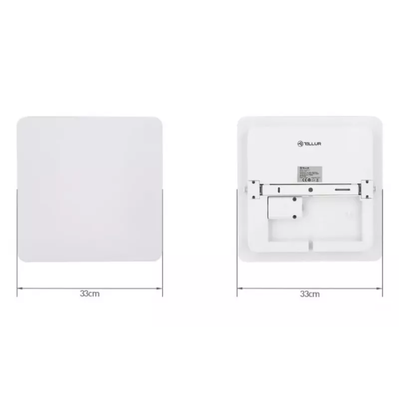 Lampa sufitowa Tellur Tellur WiFi LED 24W Square — kwadratowa oprawa sufitowa LED 24 W ze sterowaniem WiFi