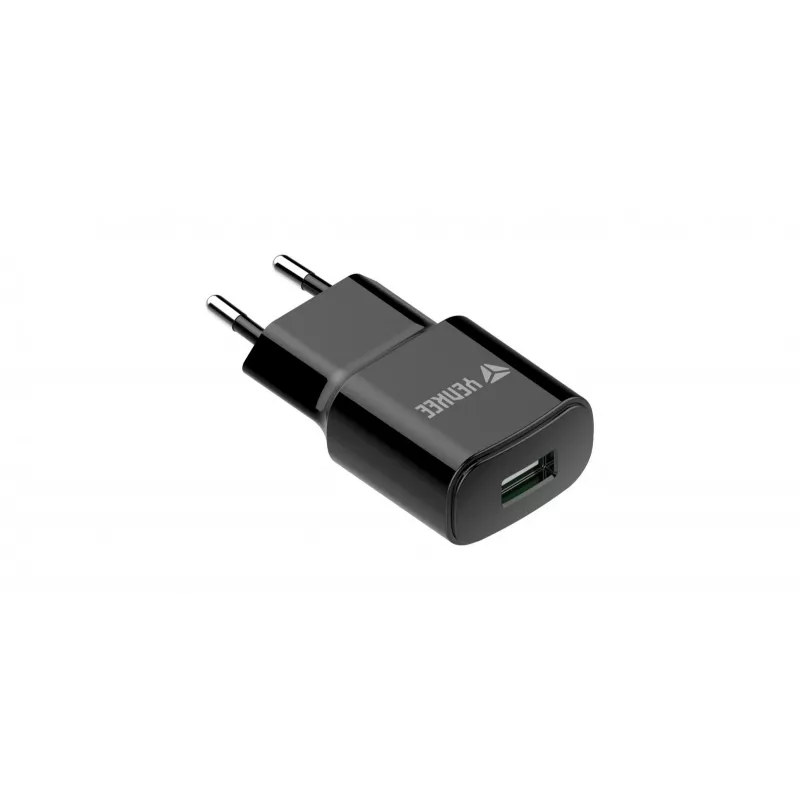 Ładowarka sieciowa USB-A YENKEE YAC 2013BK — 12W, 2,4A