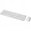 Logitech MK950 Signature Slim Klawiatura i Mysz Bezprzewodowa RF + Bluetooth QWERTZ Grafit Biały