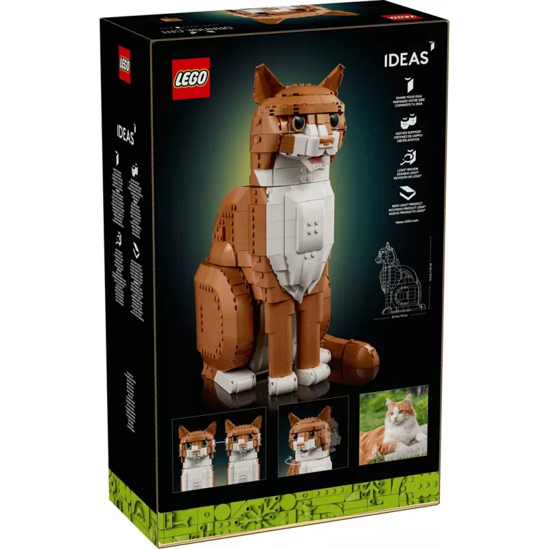 LEGO IDEAS 21376 pomarańczowy Cat