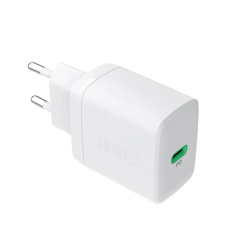 Zasilacz sieciowy zielony Cell PowerSource Solo30 30W Biały — ładowarka USB-C, moc 30 W