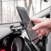 Uchwyt na telefon Tellur TLL171261 — uniwersalny kompaktowy uchwyt z regulowanym kątem do samochodu i na biurko, czarny