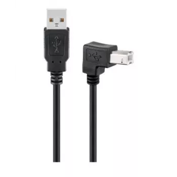 Microconnect USBAB2ANGLED kabel USB USB 2.0 2 m USB A USB B Czarny