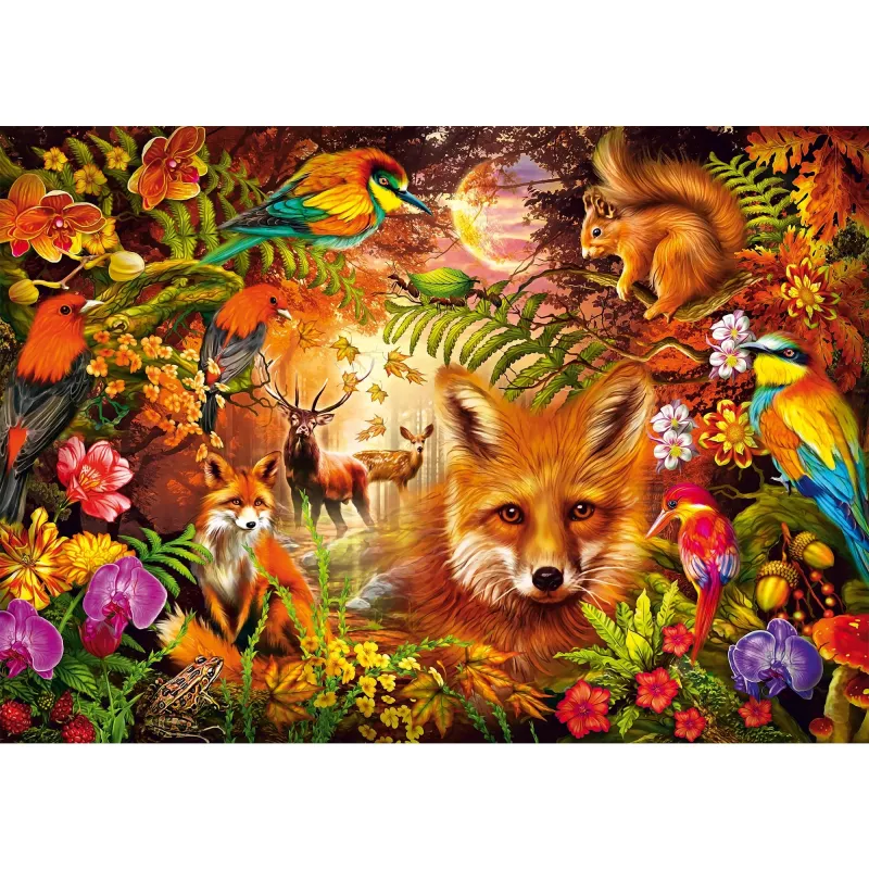 Blossoms, Fur and Feathers, Puzzle 1000 elementów