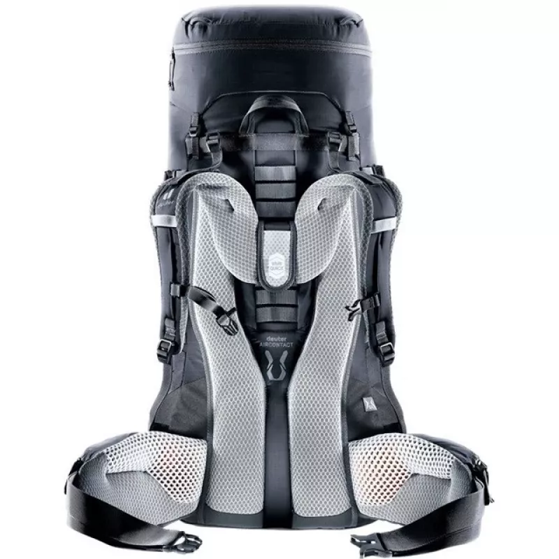 Damski plecak turystyczny Deuter Aircontact Lite 45+10 SL, czarny