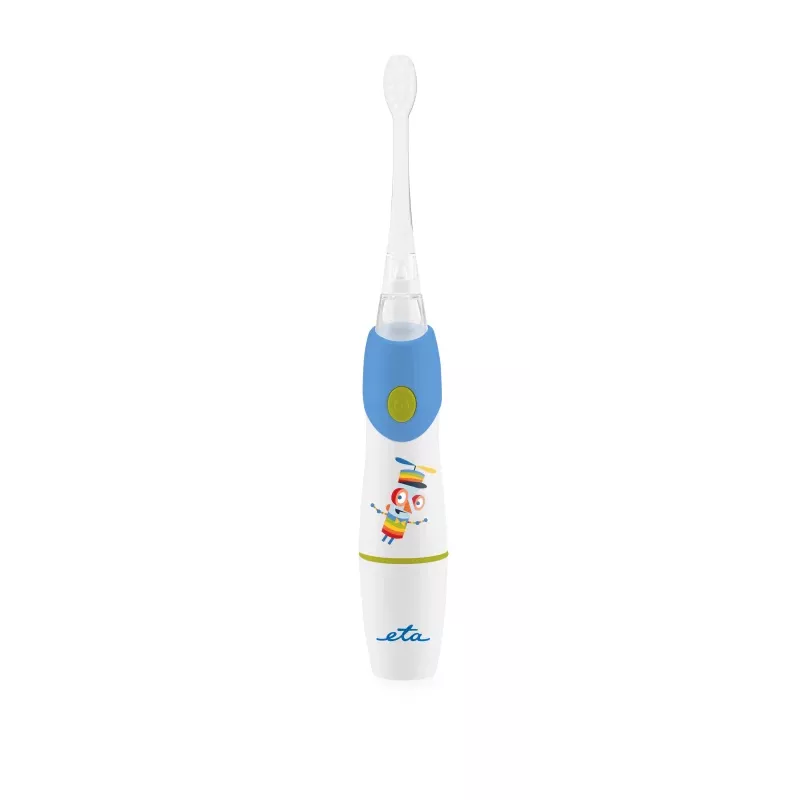 Szczoteczka soniczna dla dzieci ETA Sonetic, zasilana bateriami, niebieska, 175 mm, 1 uchwyt + 1 końcówka