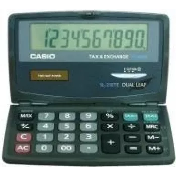 Kalkulator biurkowy CASIO SL-210TE-WA-EC 10-cyfrowy zasilany energią słoneczną i baterią