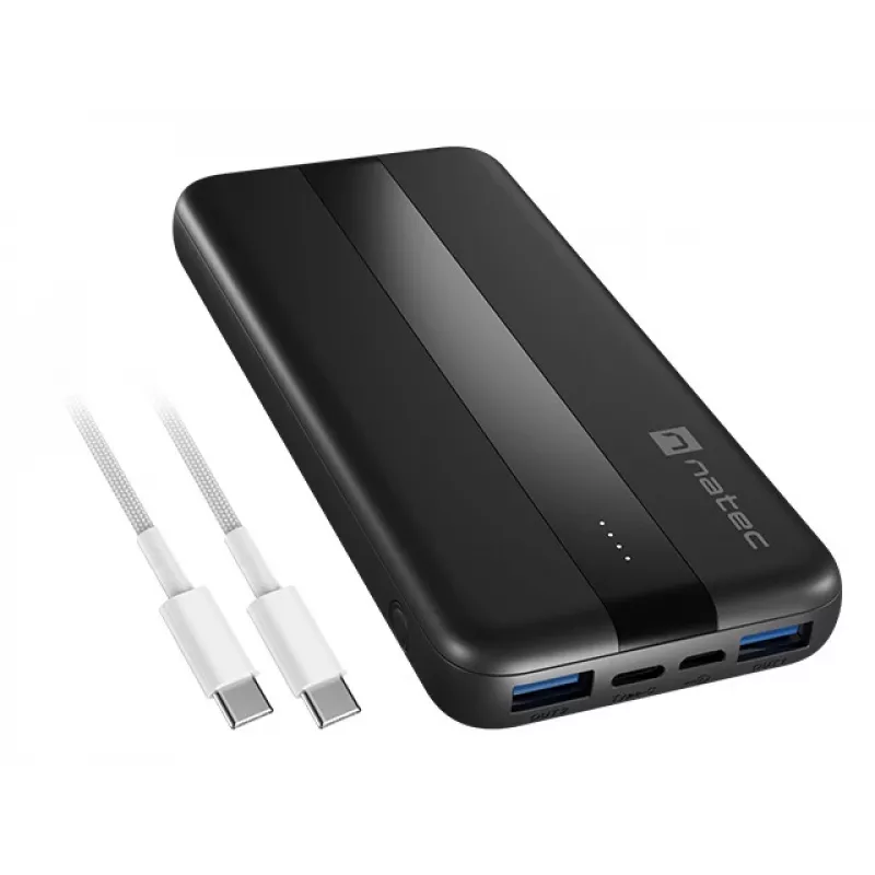 NATEC TREVI SLIM Q V2 Litowo-polimerowy (LiPo) 10000 mAh Czarny