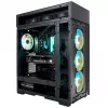 InWin Modfree Deluxe Big-Tower Tempeczerwony Glass - czarny