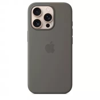 Apple iPhone 16 Pro Silikonowe etui z MagSafe - Kamienny Szary