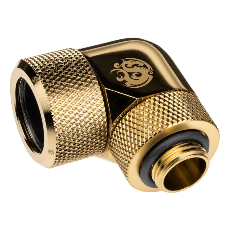 Adapter do rurek BitsPower BP-TBE90RMLA16 — mosiężna część chłodzenia komputera o średnicy 1,6 cm