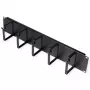 Patch panel ROLINE 19-calowy 2U, kanał kablowy 85x60mm, obudowa stalowa, czarny