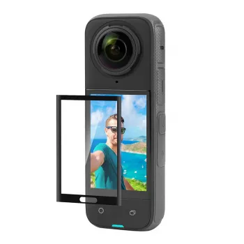 Szkło hartowane ochronne na ekran Puluz PU976T do Insta360 X4/X5 — odporne na zarysowania
