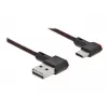 Kabel USB DeLOCK EASY-USB 2.0 wtyk męski typu A na wtyk męski typu C 0,5 m czarny