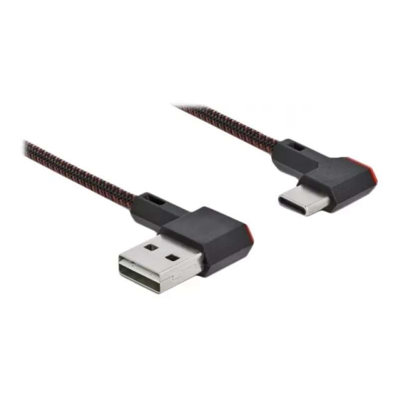 Kabel USB DeLOCK EASY-USB 2.0 wtyk męski typu A na wtyk męski typu C 0,5 m czarny