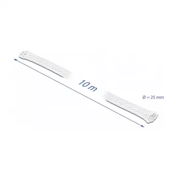 Oplot ochronny DeLOCK 20806 10 m x 25 mm biały