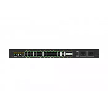 NETGEAR GSM4230UP Zarządzalny przełącznik L2/L3 Gigabit Ethernet (10/100/1000) z zasilaniem przez Ethernet (PoE) 1U Czarny