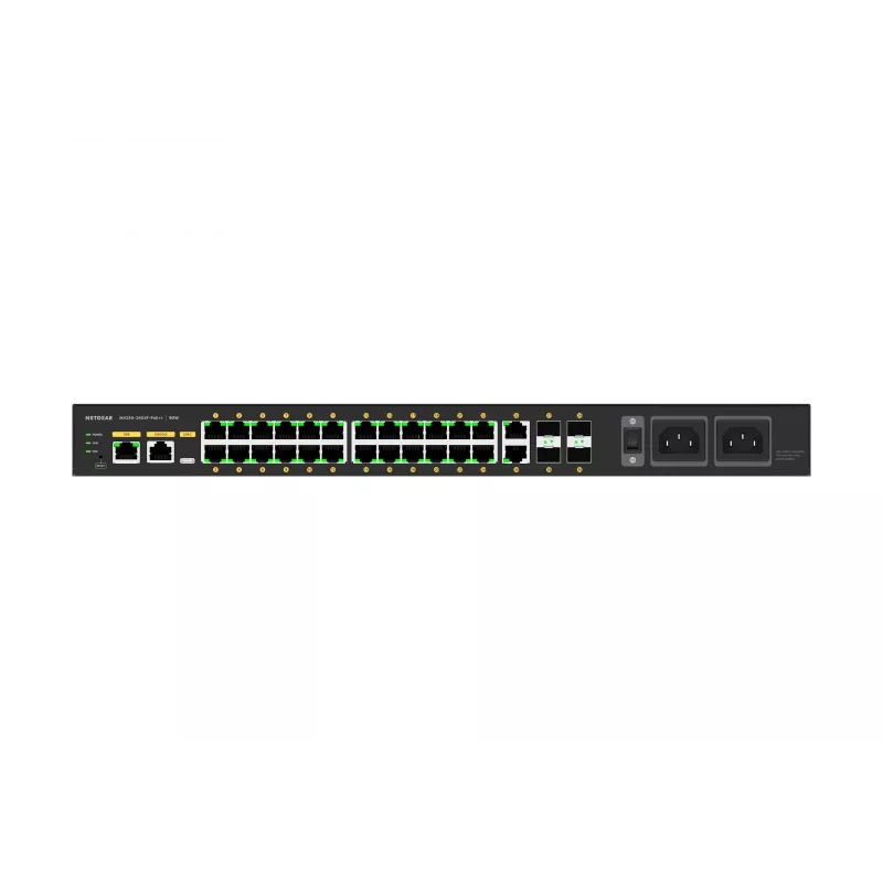 NETGEAR GSM4230UP Zarządzalny przełącznik L2/L3 Gigabit Ethernet (10/100/1000) z zasilaniem przez Ethernet (PoE) 1U Czarny