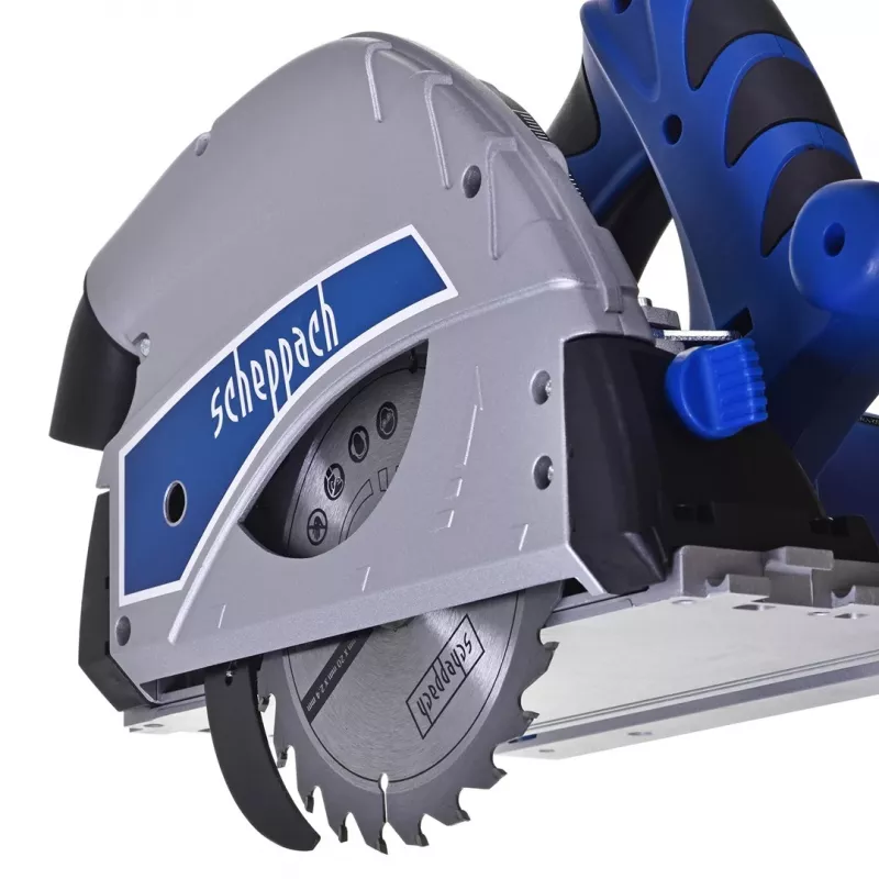 Pilarka tarczowa Scheppach PL55, 1200 W, 230 V, tarcza Ø160 mm, 24T, głębokość cięcia 49,5 mm (90°), regulacja kąta, drewno