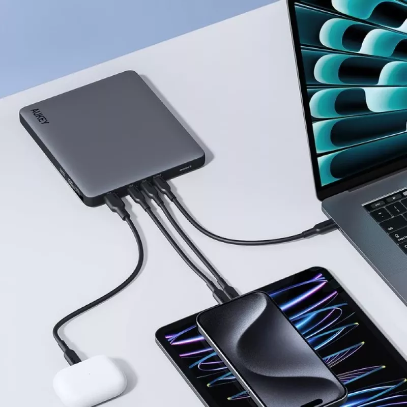 AUKEY Sprint X 20000mAh 100W Powerbank do laptopa z PD3.0 - Szary