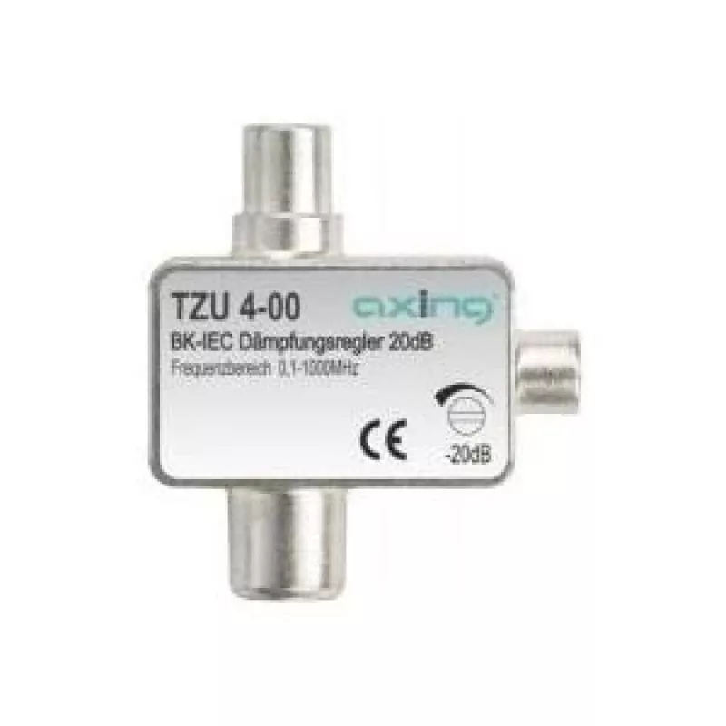 axing TZU 4-00 - rozdzielacz kablowy - 0,1 - 1006 MHz - aluminium - męski/żeński - IEC