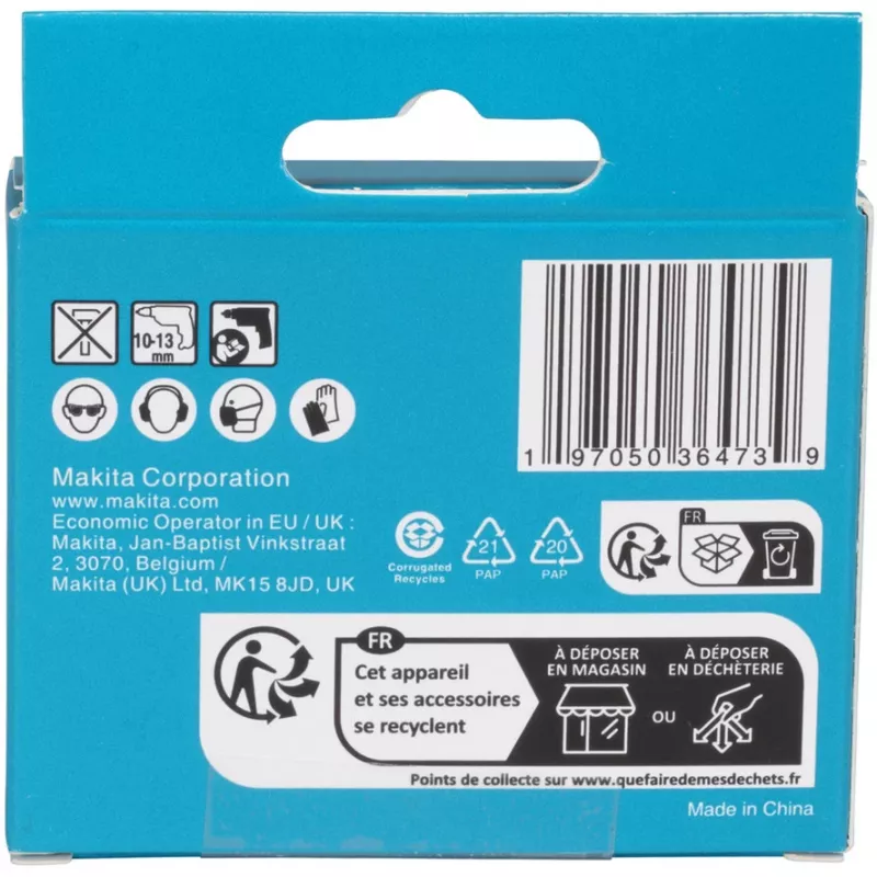 Zestaw wierteł Makita E-25410 do szkła i płytek, 5 sztuk