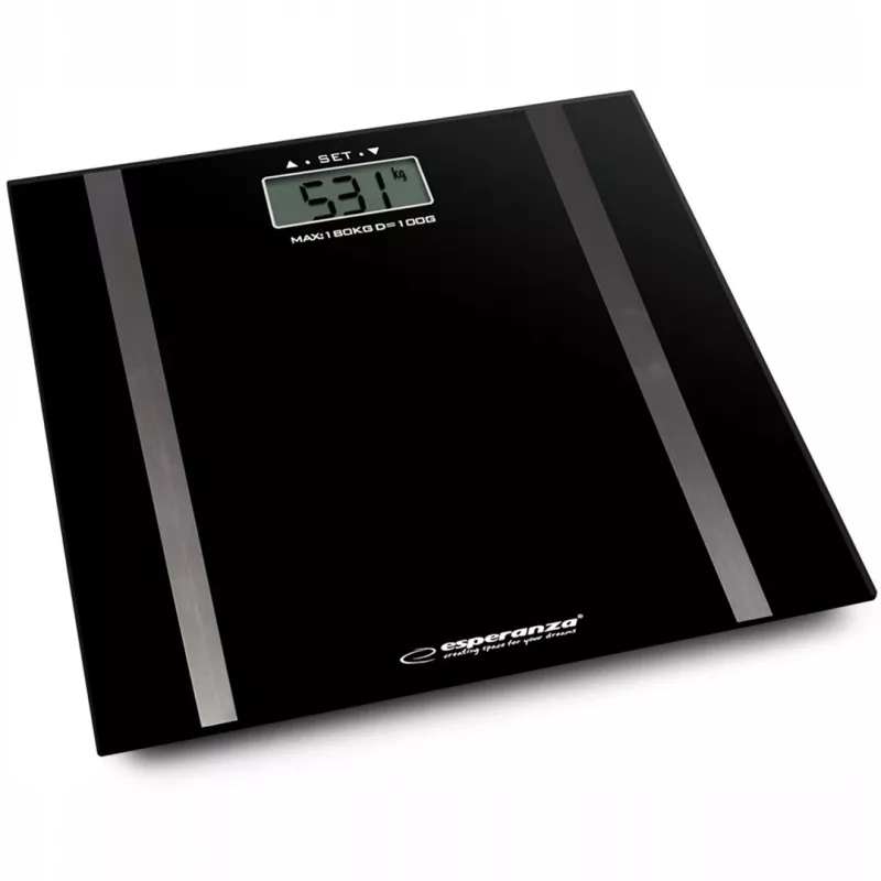 Osobista waga łazienkowa Esperanza EBS018K - elektroniczna, 180 kg, czarna