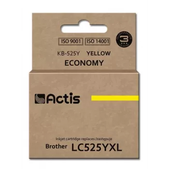Actis KB-525Y Tusz (zamiennik Brother LC525Y; Standardowy; 15 ml; żółty)