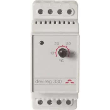 DEVI Elektr.Thermostat 15-45°C 140F1072 devireg 330 16A 230VAC 1-pin 2TE 140F1072 (140F1072)