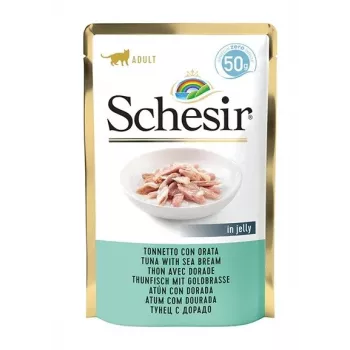 SCHESIR w galarecie Tuńczyk z doradą - mokra karma dla kota - 50 g
