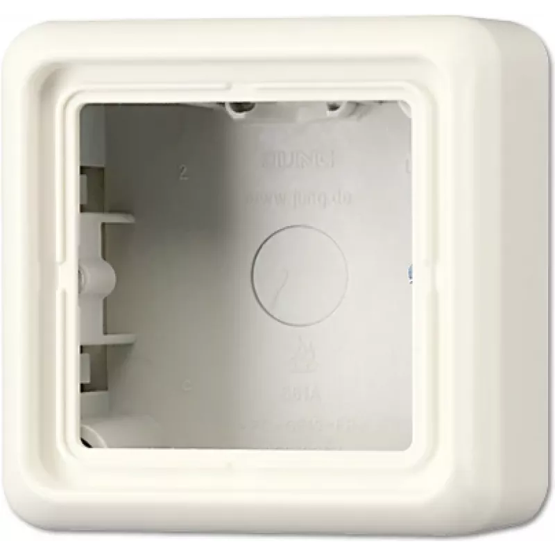 JUNG CD 581 A W - Weiß - Duroplast - 85 mm - 85 mm - 4,7 cm - 1 Stück(e)