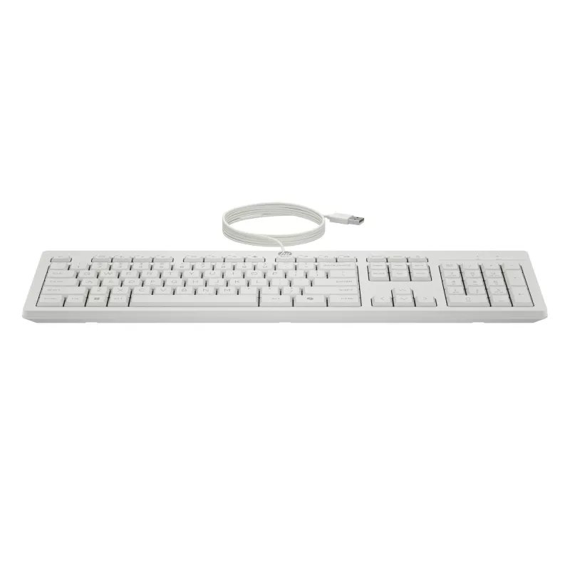 HP 225 G2 USB Wired mysz klawiatura Combo, Copilot Key - Cashmere biały - ESTONIAN