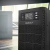Qoltec 52284 Zasilacz awaryjny UPS | 10kVA | 10000W | Współczynnik mocy 1.0 | LCD | EPO | USB | On-line
