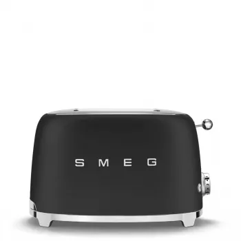 Toster Smeg 50's Style TSF01BLMEU na 2 kromki czarny stal nierdzewna